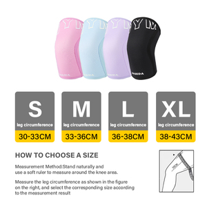 KS-2235 # özel renk 7mm halter neopren dizlik sıkıştırma kuvvet diz kol - Product Image 4