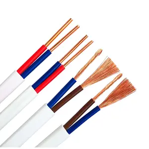 Bvvb 2.5mm 300/500v 450/750v Flat Twin And Earth Copper Conductor PVC insulation Cable Wire electric wire