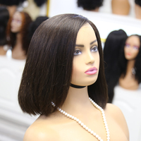 Venta caliente sedoso hueso St peluca Super doble dibujado Vietnam Glueless Bob peluca 13x4 HD encaje listo para ir pelucas cortas para mujeres negras