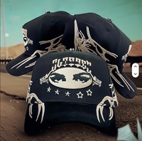 Topi Baseball 5 Panel Unisex Model Lengkung Berstruktur dengan Huruf, Bahan Kanvas Gaya Sporty 100% Katun, Dapat Disesuaikan, Cocok untuk Semua Musim
