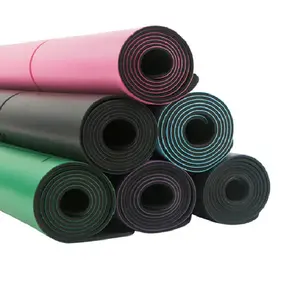 High elastic exercise no slip rubber workout yoga mat Durable fitness work out fitness pilates for yoga mat