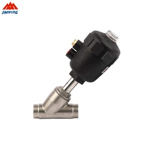 Vanne à siège incliné pneumatique en acier inoxydable de type Y pour gaz haute température NPT/BSPT DN10~DN80 SYAV-1A03 - Product Image 3