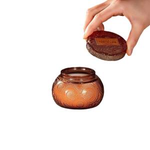 Nouveau moule verre 250Ml parfum récipients vides bouteille conteneur de bougie en verre gaufré avec Ild pour faire des bougies - Product Image 6