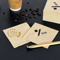 Serviettes en BOPP personnalisées avec logo imprimé de qualité supérieure pour supermarchés, parfumeries, boissons, aliments ou cafés