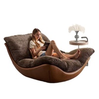 Fauteuil inclinable de salon/chambre individuel haut de gamme, design nordique moderne et épuré JUN HENG JX-0539, autres matériaux