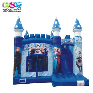 commercial giant inflatable climbing wall structures bouncy castle with slide