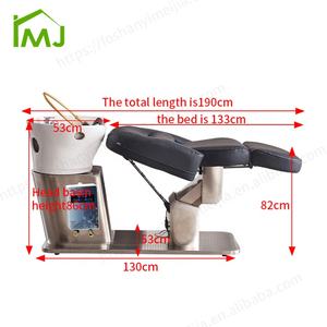 Luxuriöser Friseurstuhl für Haarwäsche mit Shampoo-Becken, Liegefunktion, Massage und Kopf-Spa - Product Image 6