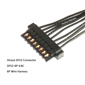 定制组装服务 Hirose DF52 0.8mm 间距 PBT 绝缘镀锡铜导线 UL1571 用于电子线束 - Product Image 4