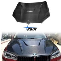 Capó de fibra de carbono estilo HM para BMW X5M F85, actualización de modificación de cubierta de motor, Kit de cuerpo de capó de fibra de carbono X6M F86