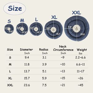 <span class=keywords><strong>Collar</strong></span> Isabelino Inflable para Perro de Algodón PP Ecológico de Alta Calidad con Cintas y Patrón Sólido, Suave y Protector para la Recuperación - Product Image 4