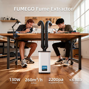 Extracteur de fumée 2200Pa XF250III, équipement de <span class=keywords><strong>nettoyage</strong></span> de l'air avec <span class=keywords><strong>filtre</strong></span> HEPA 3 en 1, collecteur de fumée pour station de soudage et réparation - Product Image 2