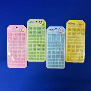 Autocollants 3D en cristal style anime motif étoile 10x20,5cm, mignons dessins animés en relief pour la décoration de carnets et récompenses pour enfants - Product Image 4