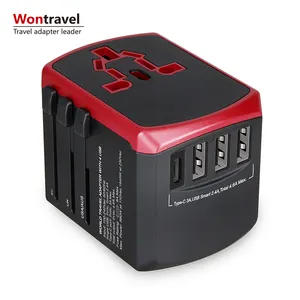 를 표시 형 C Fast 충전기 여행 Power Plug 어댑터 4 USB 4600mA Universal 벽 Socket Adaptor