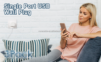 Bloc de charge rapide USB 2A 10W à port unique, prise UK 3 broches, QC2.0, pour téléphone portable, tablette, appareil photo