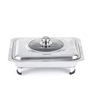 Scaldavivande Commerciale <span class=keywords><strong>per</strong></span> Hotel in Acciaio Inox, Chafing Dish <span class=keywords><strong>per</strong></span> Buffet di Ristorante con Coperchio, Vendita Diretta dalla Fabbrica - Product Image 5