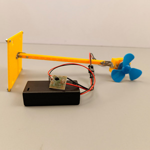 Kit de ventilador solar micro de plástico, juguete científico DIY para niños de 4 a 6 años con batería AAA - Product Image 4