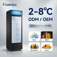 Réfrigérateur commercial avec porte vitrée, vitrine à boissons, congélateur vertical avec porte vitrée
