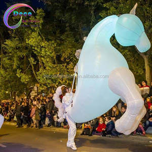 Costume de <span class=keywords><strong>cheval</strong></span> gonflable <span class=keywords><strong>Cheval</strong></span> gonflable coloré illuminé pour sauter l'équitation gonflable - Product Image 3