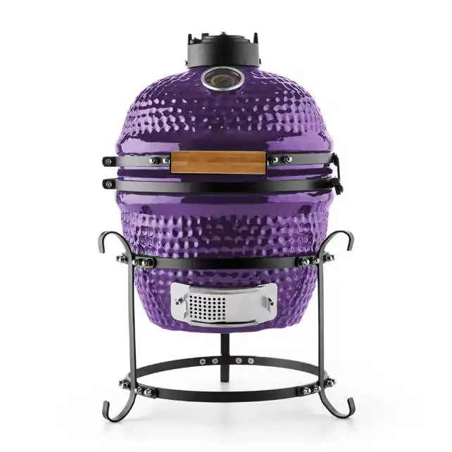 Sell High-Quality Good Price 15 Inch Portable & Outdoor Egg Ceramic Kamado Charcoal Bbq Grill Green Factory Price