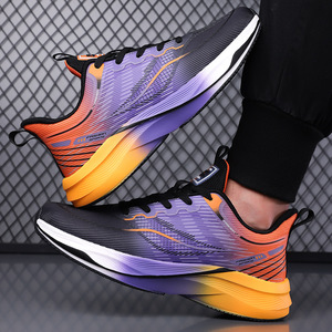Zapatillas de correr de malla para hombre, ligeras, transpirables, deportivas de verano, cómodas, informales, calzado deportivo - Product Image 4