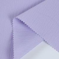 150GSM Imitation Acide Acétique Crêpe Tissu Tissé À La Mode Vague À Motifs Chemise et Robe pour Filles Couleur Unie Vêtement Utilisation