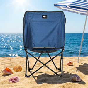 Silla Plegable Ligera de Acero con Bolsa de Transporte Transpirable y Ecológica - Muebles Portátiles para Exteriores para Camping y Playa - Product Image 1