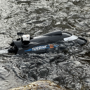 Bateau de course haute performance 2,4 GHz avec réinitialisation automatique, trois modes de vitesse et système d'avertissement intelligent pour des compétitions lacustres palpitantes - Product Image 4