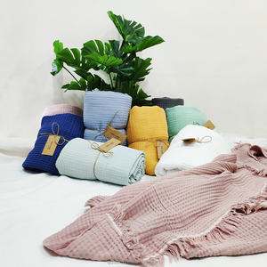 Couverture pour bébé en mousseline de coton de haute qualité, 4 couches, confortable pour enfants, minky, couverture d'emmaillotage - Product Image 2