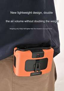 Ventilador de 10 velocidades K60 todo en uno 20000mAh antorcha y SOS para campistas y personal de entrega operativo español - Product Image 4