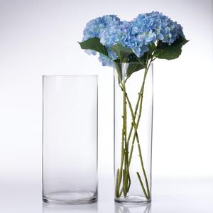 High Quality Simple Cylinder Glass <strong>Vase</strong> Home Decoration Tall Cylinder Custom Floral Abstract <strong>Vase</strong> Thickened Clear Glass <strong>Vase</strong>