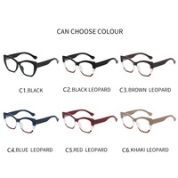 Lunettes Anti-Lumière Bleue Tendance Monture Œil de Chat Non Correctrices avec Cadre PC et Design Multicolore