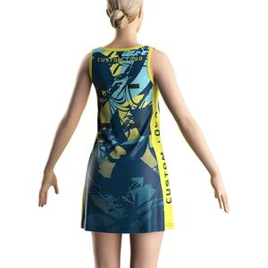 Conjunto Deportivo de Tenis y Netball con Falda Roja, Sublimado, de Secado Rápido, con Número Estampado - Product Image 6