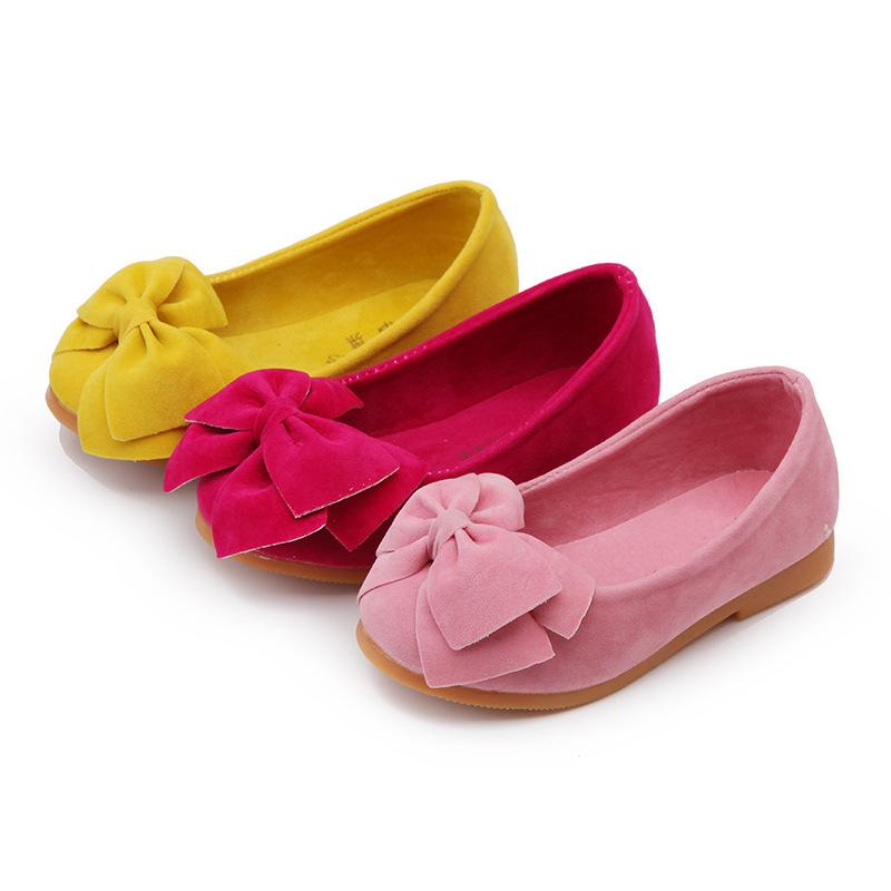 Autumn Children s Shoes Suede Bow