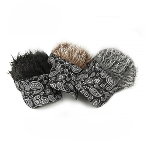 <span class=keywords><strong>En</strong></span> gros Personnalisé Drôle Hommes Pare-Soleil Cap Cheveux Polynésie Imprimer Perruque Visière Cap pour Sports de Plein Air Cyclisme Voyage Usage Quotidien Fête - Product Image 2