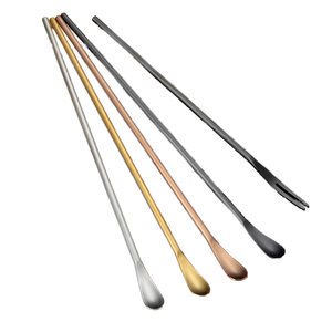 18/8 Stainless Steel Mini <b>Spoon</b> with Classic Design Matte <b>Gold</b> Finish Flatware Set with Free Laser Logo for Party Use - Product Image 1