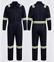Ensemble de combinaisons de travail réfléchissantes, combinaisons de mécanicien en coton haute visibilité, combinaisons pour ingénieurs marins de chantier naval, travail en intérieur et en extérieur
