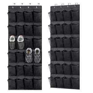 24 Pockets Over the Door Shoe Organizer Hanging Shoe Organizer for Door with 24 Pockets <b>Large</b> Capacity Shoe Hanging Storage Bags - Product Image 6