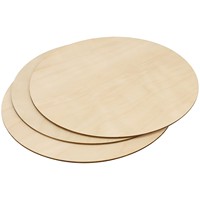 Cercles en bois naturel poli, tranches de bois lisses découpées avec précision, écologiques, pour projets d'artisanat DIY, peinture artistique, Feng Shui mural