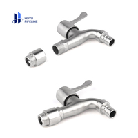 Raccord de raccordement fileté en acier inoxydable, raccords de tuyauterie pour tuyau d'eau, plomberie, raccord réducteur d'extension de tuyau rond