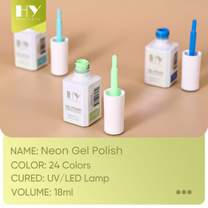 <span class=keywords><strong>Vernis</strong></span> Gel Néon Sans HEMA/TPO 18ml 24 Couleurs Séchage UV/LED Brillance Intense Semi-<span class=keywords><strong>Permanent</strong></span> Soak-Off DIY Végan Écologique - Product Image 2