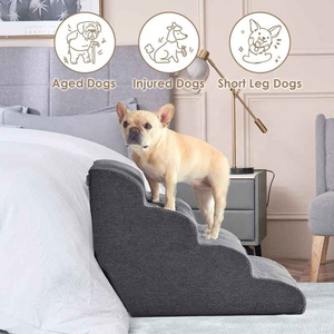 Gran oferta, <span class=keywords><strong>escaleras</strong></span> <span class=keywords><strong>para</strong></span> <span class=keywords><strong>perros</strong></span>, 4 escalones <span class=keywords><strong>para</strong></span> <span class=keywords><strong>perros</strong></span>, rampa antideslizante <span class=keywords><strong>para</strong></span> mascotas <span class=keywords><strong>para</strong></span> camas altas o sofá - Product Image 4