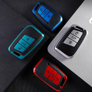 Funda de TPU para mando a distancia de coche, nuevo diseño, para VW Volkswagen Golf 7 MK7 Tiguan MK2, Seat Ateca Leon <span class=keywords><strong>FR</strong></span> 2 <span class=keywords><strong>Ibiza</strong></span>, accesorio para coche - Product Image 1