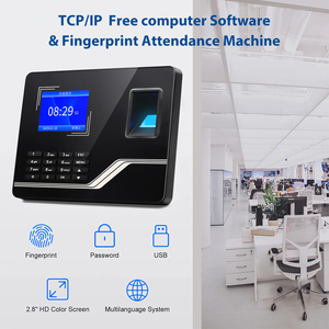 HighPerformance TCP/IP Free SDK Fingerprint Password <strong>Time</strong> Clocking Employee Attendance <strong>System</strong> Machine With Free Software F20H - Product Image 4