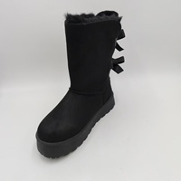 Chaussures d'hiver pour femmes, bottes personnalisées OEM et ODM, semelle plateforme en fausse fourrure, antidérapantes, chaudes et thermiques