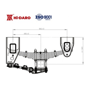 Hot nhúng mạ kẽm Trailer hệ thống treo độc lập xe tải máy may chất lượng tốt lÁ mùa xuân 1 năm, 1 năm Titan 350S ABG - Product Image 5