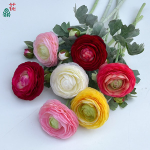 Fleur artificielle en soie Lotus de la rosée pour le commerce transfrontalier, décoration de mariage et d'intérieur, décoration de la Saint-Valentin, articles de décoration intérieure - Product Image 2