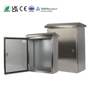 Caja de Conexiones Eléctrica NEMA 4X de Acero Inoxidable, 16 x 12 x 8'', IP66, Impermeable y a Prueba de Polvo, con Placa de Montaje - Product Image 1