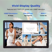 Écran d'affichage numérique mural de 21,5 pouces et 32 pouces, 1080P FHD, écran tactile Android, panneaux de menu numériques pour restaurants