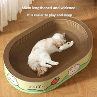 Grande planche à gratter interactive ronde en forme de bol en carton ondulé pour chat meubles griffoir pour chat jouets pour chat