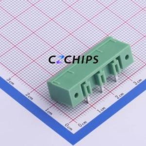 KF2EDGRM-7.62-3P Plug-in Terminal Block Bent Lead Through Hole,P=7.62mm Board-to-Board / Socket Closed Screw Fixing 1x3P 7.62mm - Product Image 2